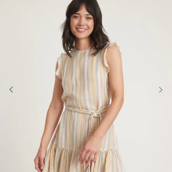 Marine Layer Laney Striped Mini Dress - Beachy Stripe - Picture 2 of 9